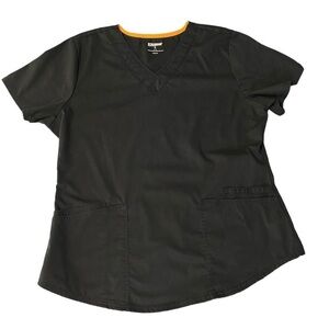 Scrubstar Black VNeck Scrub Top Size L